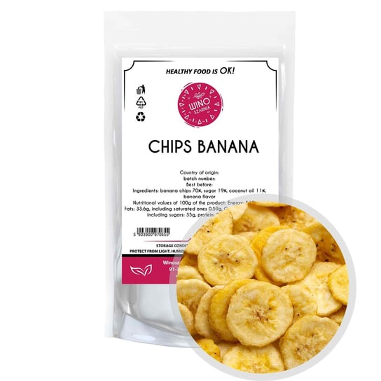 Chipsy Bananowe Banany suszone - 500g Winoszarnia