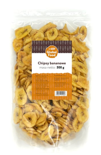 CHIPSY BANANOWE BANANY SUSZONE GLOBAL FOOD 500g 0,5kg Inna marka