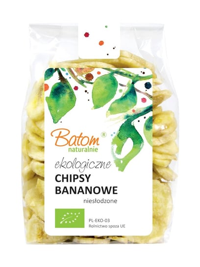 Chipsy bananowe niesłodzone 100g BIO BATOM Batom