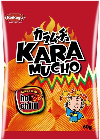 Chipsy Karamucho Hot Chilli karbowane, pikantne 60g - Koikeya Koikeya