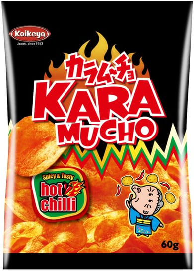 Chipsy Karamucho Hot Chilli, pikantne 60g - Koikeya Koikeya