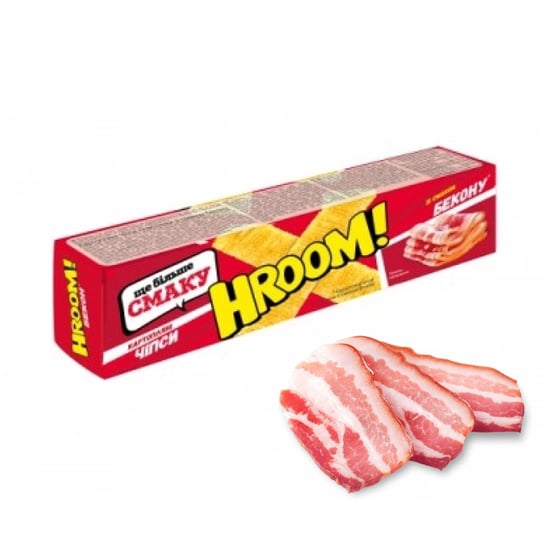 Chipsy o smaku bekonu HROOM! 50g Inny producent