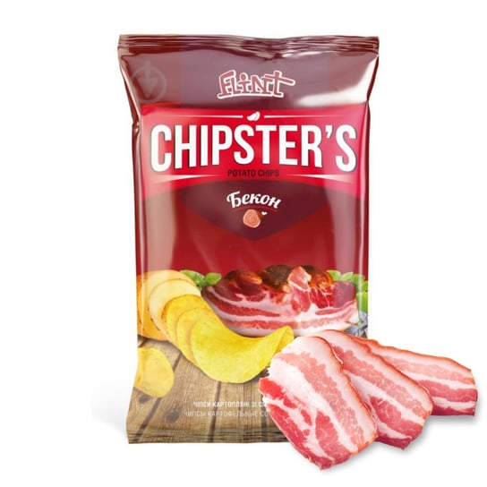 Chipsy o smaku boczku Chipsters, 60g Inny producent