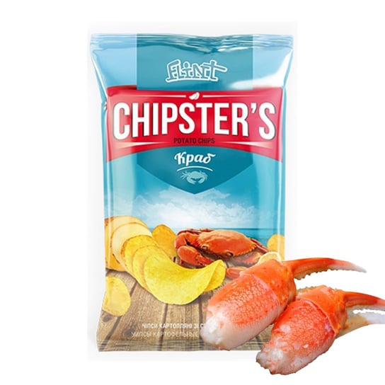 Chipsy O Smaku Kraba Chipsters, 60G Inna marka