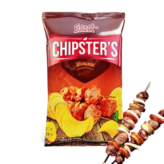Chipsy o smaku szaszłyka Chipsters, 60g Inny producent