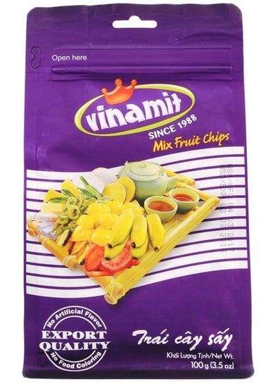 Chipsy z owoców tropikalnych Mix Fruit 100g - Vinamit Vinamit