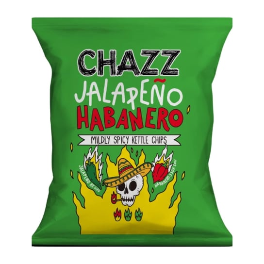 CHIPSY ziemniaczane z papryczką Jalapeno Habanero 50g CHAZZ