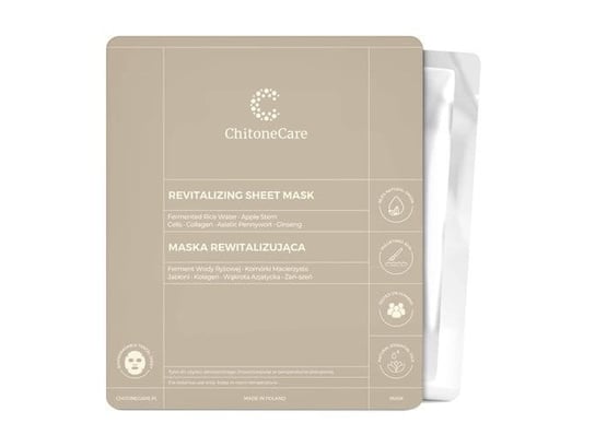 ChitoneCare, Maska Rewitalizująca/Revitalizing Sheet Mask 23 ml ChitoneCare
