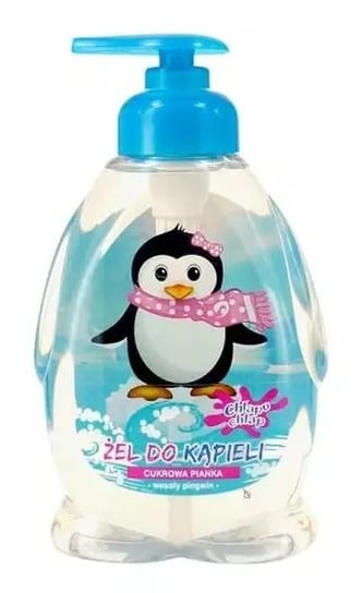 Chlapu Chlap, Wesołe Pingwiny, Żel do kąpieli dla dzieci Cukrowa Pianka słodki zapach, 370 ml Chlapu Chlap
