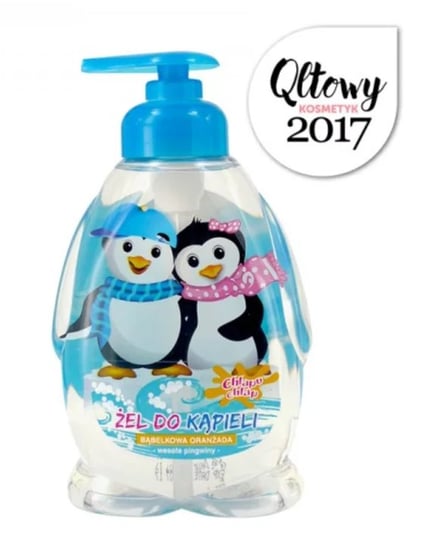 Chlapu Chlap, Żel do kąpieli pingwin dla dzieci Bąbelkowa Oranżada, 370 ml Chlapu Chlap