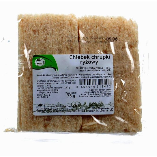 Chlebek Chrupki Ryżowy 75 g Natural NATURAL JIHLAVA