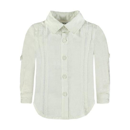 Chłopięca Koszula Z Długim Rękawem, biały, rozmiar 104 Kanz