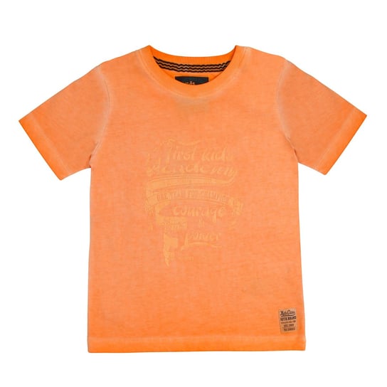 Chłopięca koszulka z krótkim rękawem, pomarańczowy, rozmiar 98 Kanz
