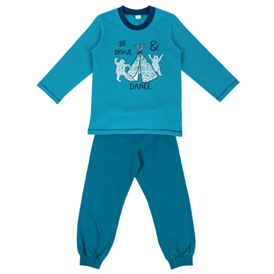 Chłopięca piżama w tańczące niedźwiadki niebieska Kanz Kanz