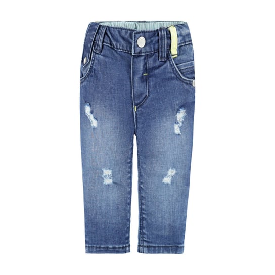 Chłopięce spodnie jeansowe, niebieski, rozmiar 62 Kanz