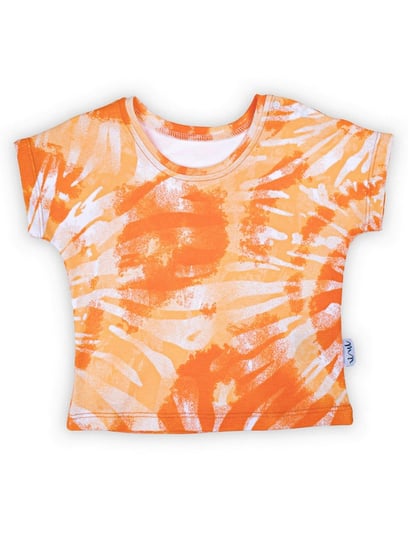 Chłopięcy T-shirt pomarańczowy Nicol,r.98 Nicol