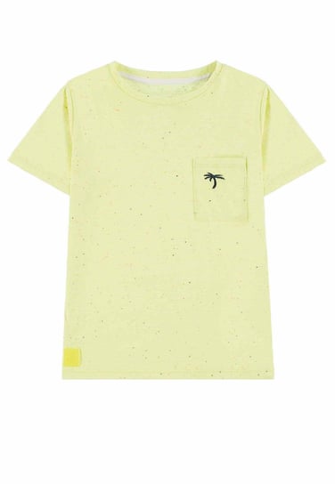 Chłopięcy żółty t-shirt z kieszonką Tom Tailor