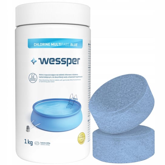 Chlor Do Basenu Tabletki Multifunkcyjne 200G 1Kg Wessper