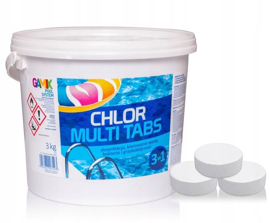 Chlor Tabletki Multifunkcyjne 200g Gamix Multi 3kg Inna marka