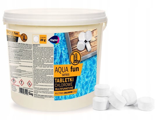 Chlor Tabletki Multifunkcyjne Basen STAPAR 20g 5kg Inna marka