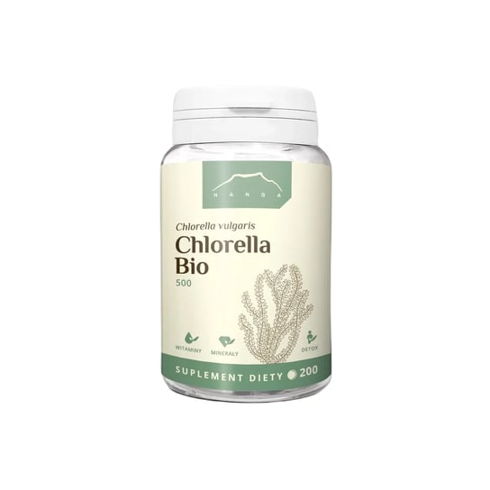 Chlorella vulgaris tabletki BIO 500 mg 200 szt NANGA Inna marka