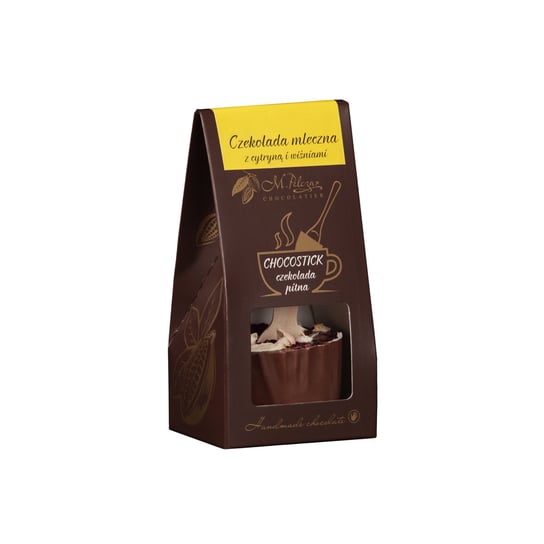 Chocostick z gorzkiej czekolady z nuta cytryny i wiśni M. Pelczar Chocolatier
