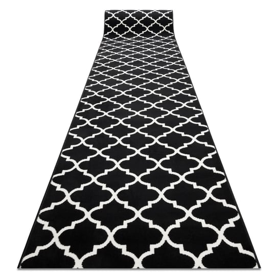 CHODNIK BCF MORAD Trelis koniczyna marokańska czarny / krem 70 cm, 70x150 cm Dywany Łuszczów