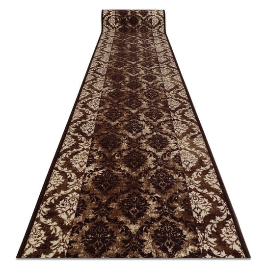 CHODNIK podgumowany 100 cm ROMANCE brązowy , 100x230 cm Dywany Łuszczów