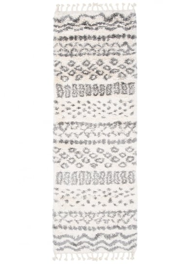 Chodnik Shaggy Boho gruby krem FA60B CREAM AZTEC EJF frędzle (0.70*2.00) CARPETPOL