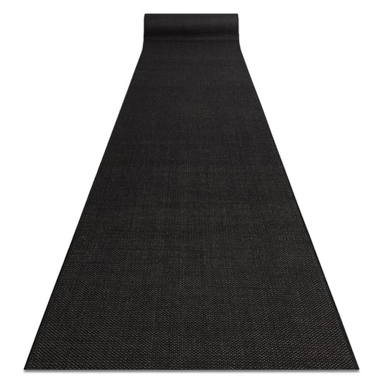 Chodnik SIZAL FLOORLUX wzór 20433 czarny GŁADKI 100 cm, 100x1200 cm Dywany Łuszczów