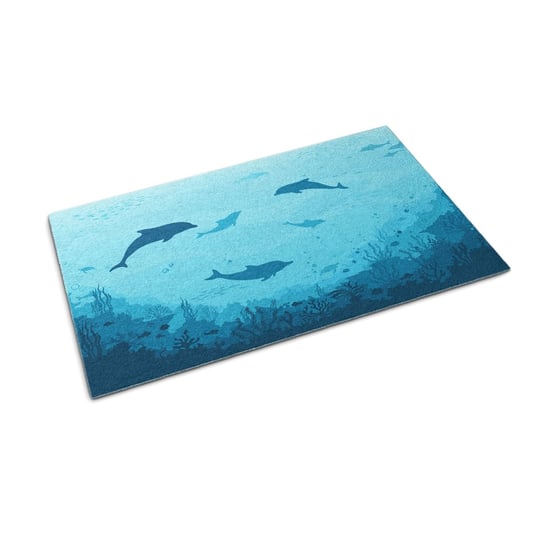 Chodnik Wejściowy - Wycieraczka - Delfiny w oceanie 60x40 cm Coloray