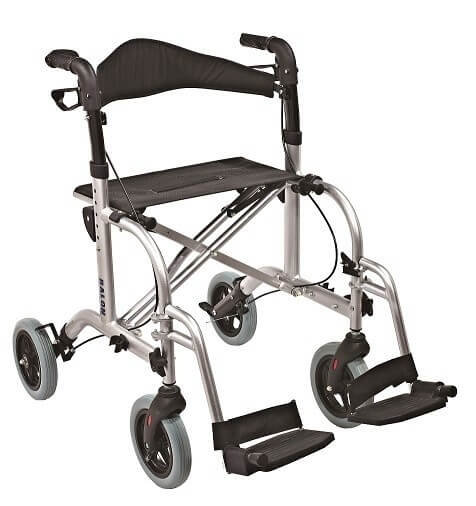 Chodzik Aluminiowy, Czterokołowy Z Funkcją Wózka Inwalidzkiego Rl-A42018Kd Antar Antar