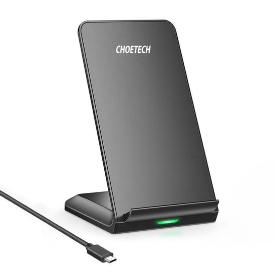 Choetech bezprzewodowa ładowarka Qi 10W stojak na telefon + kabel USB - micro USB czarny (T524-S) ChoeTech