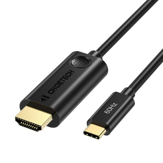 Choetech jednokierunkowy kabel adapter przejściówka z USB Typ C (męski) na HDMI 2.0 (męski) 4K 60Hz 1,8m czarny (CH0019) ChoeTech