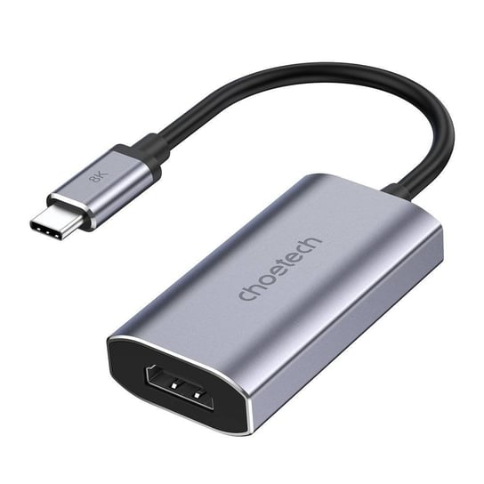 Choetech jednokierunkowy kabel adapter przejściówka z USB Typ C (meski) na HDMI (żeński) 8K 60Hz szary (HUB-H16) ChoeTech
