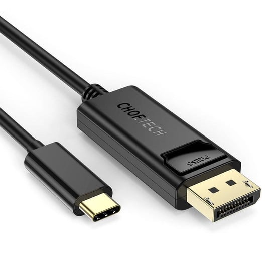 Choetech jednokierunkowy kabel przejściówka z USB Typ C do Display Port 4K 1,8m czarny (XCP-1801BK) ChoeTech