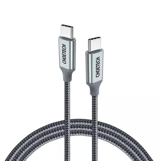 Choetech kabel przewód USB Typ C - USB Typ C 5A 100 W Power Delivery 480 Mbps 1,8 m szary (XCC-1002-GY) ChoeTech