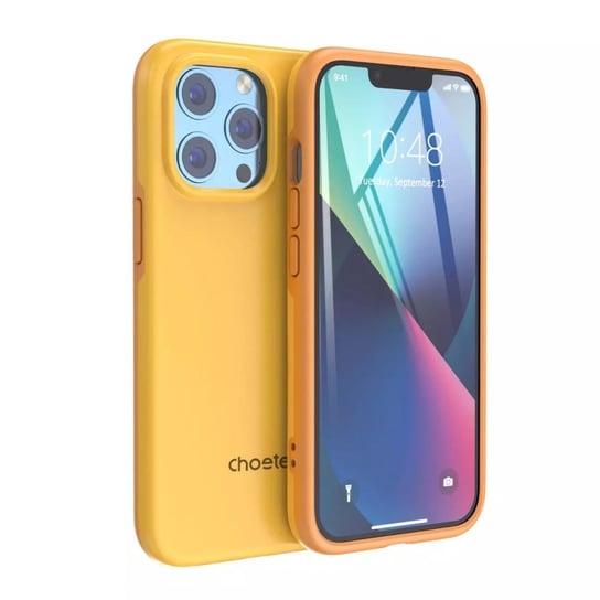 Choetech MFM Anti-drop case etui Made For MagSafe do iPhone 13 Pro pomarańczowy (PC0113-MFM-YE) 4kom.pl