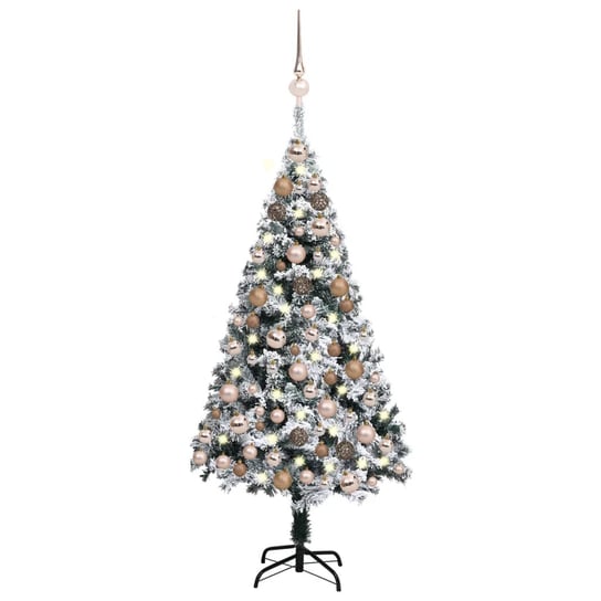 Choinka świąteczna ośnieżona 120 cm, z lampkami LE Inna marka
