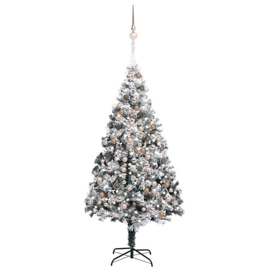 Choinka świąteczna ośnieżona, 240 cm, z LED Inna marka