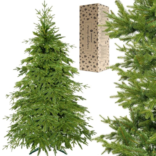 Choinka sztuczna 120 cm premium świerk naturalny PE drzewko świąteczne Springos