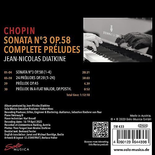 Chopin - Sonata N°3 Op.58 & Complete Préludes Various Artists