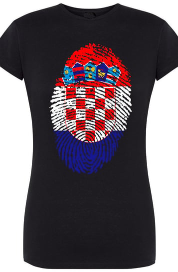 Chorwacja Flaga Odcisk Damski T-Shirt Rozm.S Inna marka