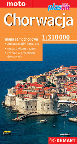 Chorwacja - mapa samochodowa 1:310000 Opracowanie zbiorowe