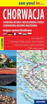 Chorwacja. Mapa samochodowa 1:650 000 Opracowanie zbiorowe