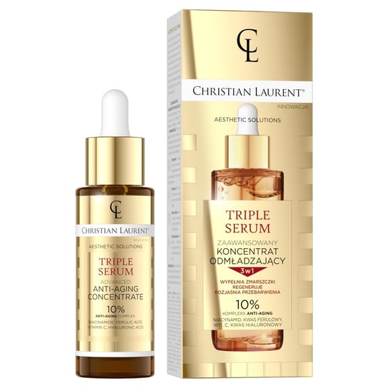 Christian Laurent, Aestetic Solutions Triple Serum, Zaawansowany koncentrat odmładzający 3w1, 30ml Christian Laurent