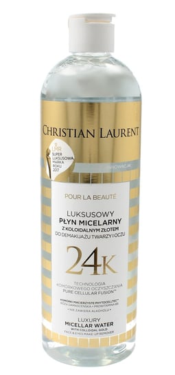 Christian Laurent, Pour La Beaute, luksusowy płyn micelarny do demakijażu twarzy i oczu, 500 ml Christian Laurent