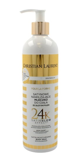 Christian Laurent, Pour La Beaute, satynowe mleczko nawilżające do ciała ze złotym pyłem, 350 ml Christian Laurent