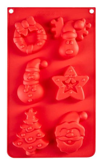 Christmas Time, Foremka silikonowa, czerwona, 29,8x17,5 cm Empik