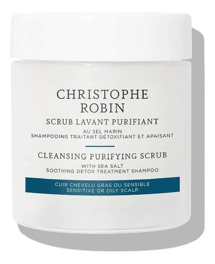 Christophe Robin, Cleansing Purifying Scrub With Sea Salt, Detoksykujący szampon złuszczający do przetłuszczającej się skóry głowy, 75 ml Christophe Robin